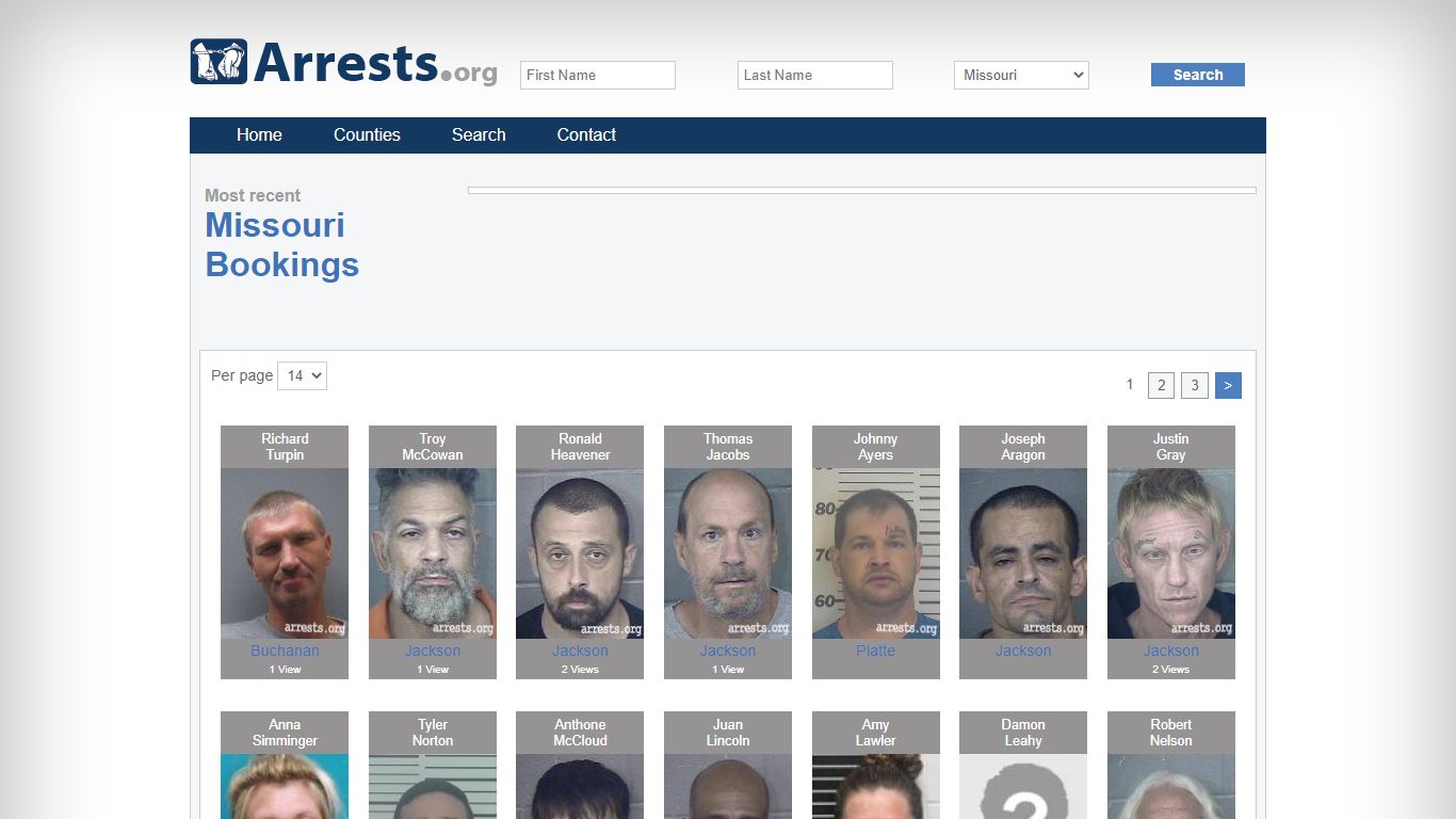 Missouri Arrests and Inmate Search